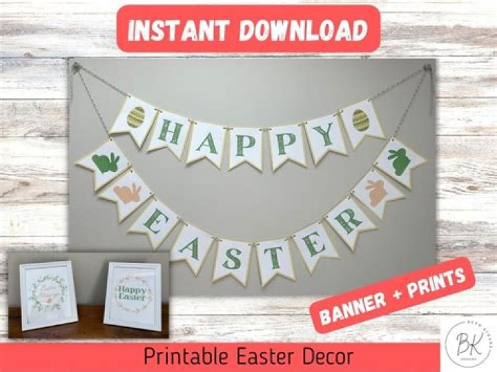 Free Printable Easter Banner Garland