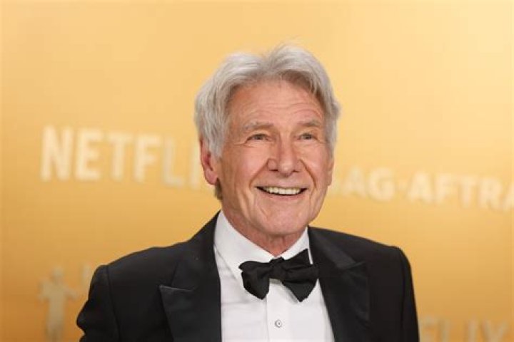 Harrison Ford Goes Out Using High-Tech Crutch